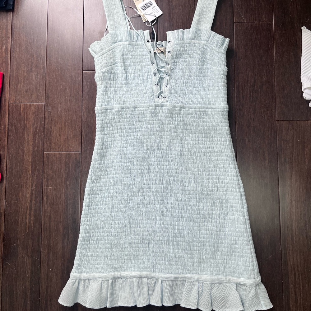 Planet blue mini dress never worn light blue